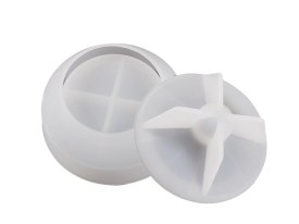 Molde silicona pote chico redondeado alhajero